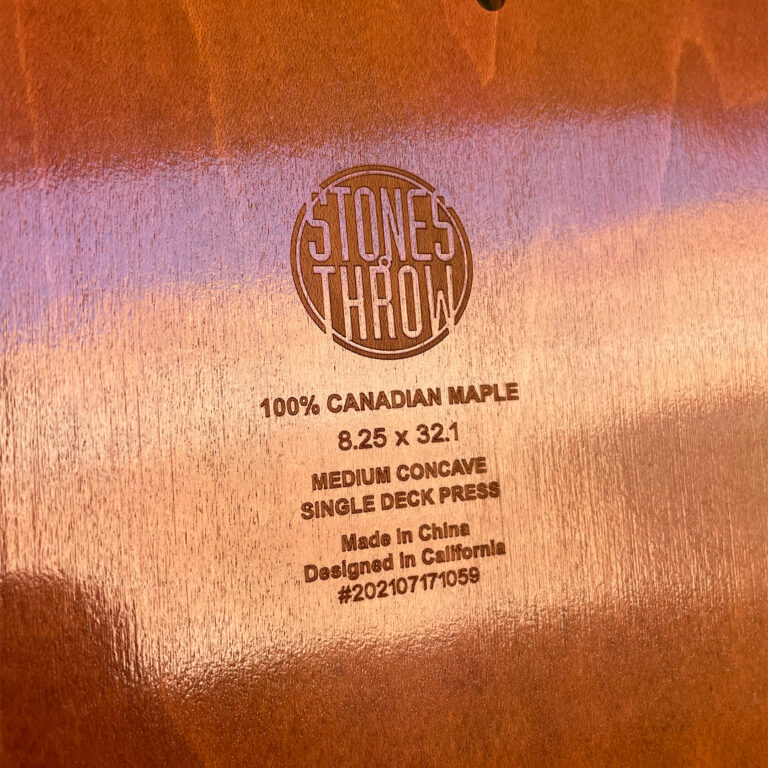 Stones Throw Skate Deck Stones Throw Records