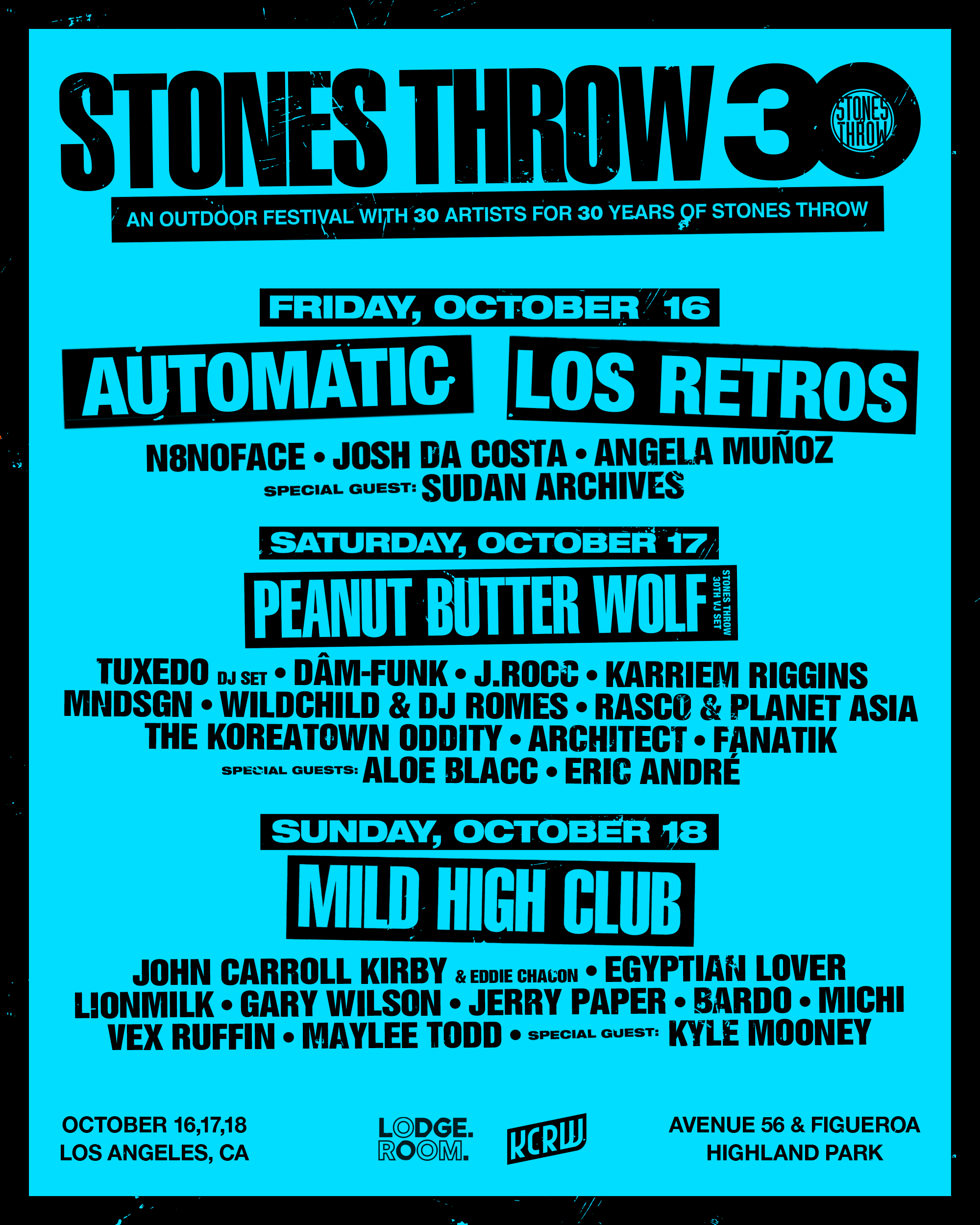 Stones Throw 30 Festival Tickets - Stones Throw Records