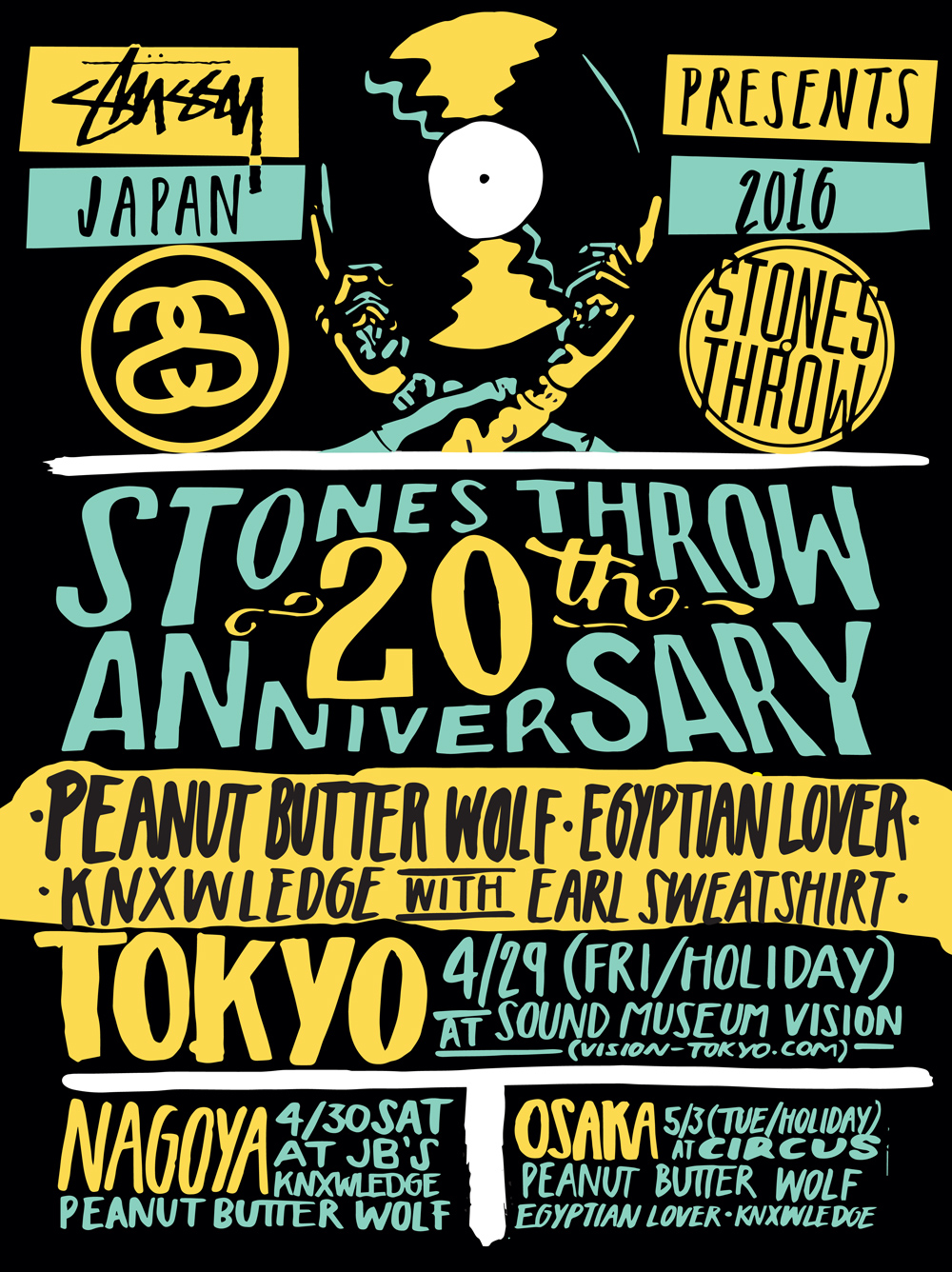 Stones Throw 20th anniversary tour in Japan / Asia Stones Throw Records